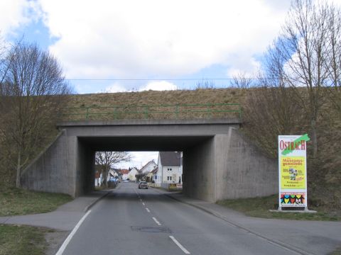 Stra�enbr�cke in Ostrach