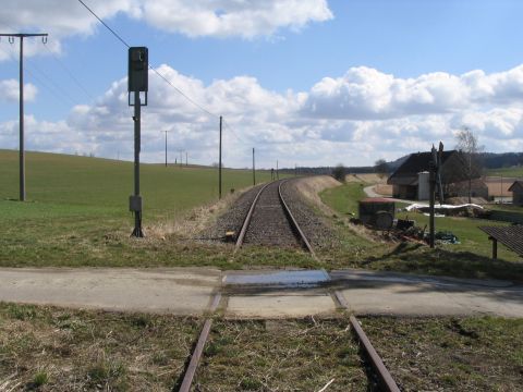 Bahn�bergang bei Oberweiler