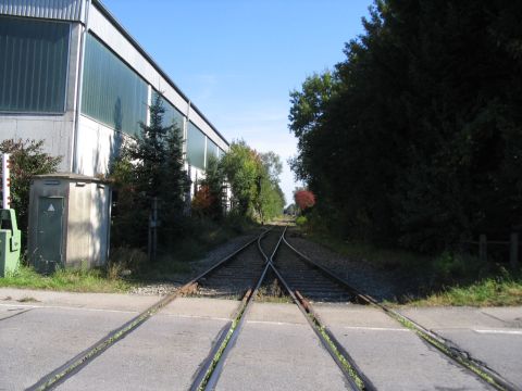 Bahn�bergang in Bad Wurzach
