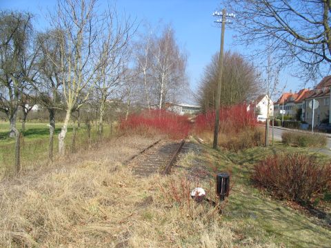 Beginn des Dreischienengleises