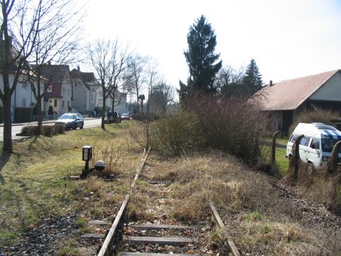 Einfahrt in den G�terbahnhof Weingarten