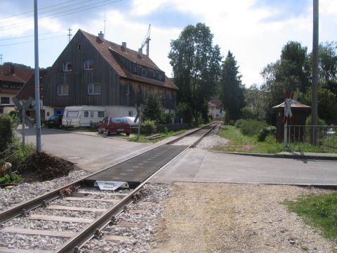 Bahn�bergang in Trochtelfingen