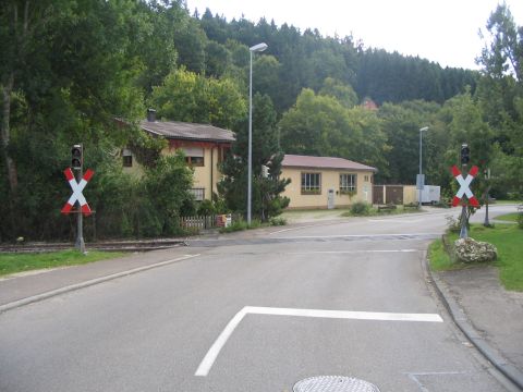 Bahn�bergang in Trochtelfingen