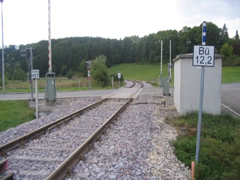 Bahn�bergang in Trochtelfingen