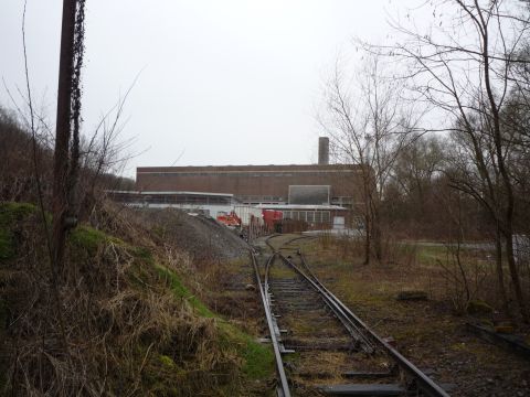 Einfahrt ins Kraftwerksgel�nde