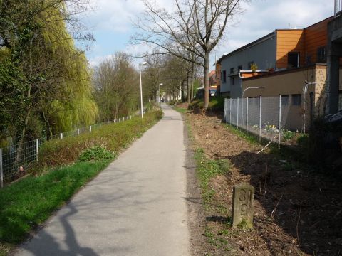 Zufahrt zum Bahnhof Sontheim