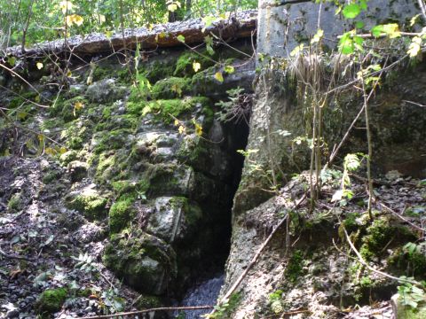 Bahn�bergang hinter der Sporeneggb�cke