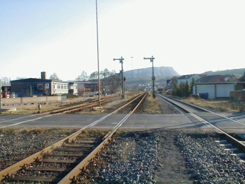 Bahn�bergang �ber die Heringer Stra�e