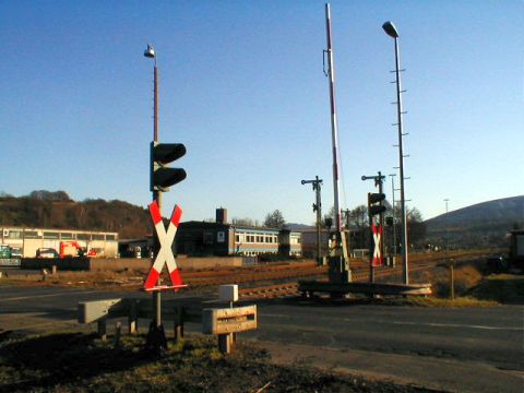 Bahn�bergang �ber die Heringer Stra�e
