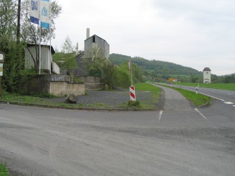 Verladeeinrichtungen am Basaltsteinbruch