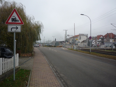 Einfahrt nach Meckesheim