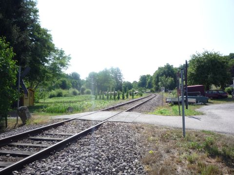 Bahn�bergang in Untergimpern