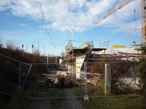 Br�cke �ber die zuk�nftige S�dtangente