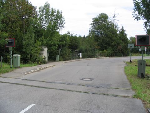 Bahn�bergang in Reutlingen