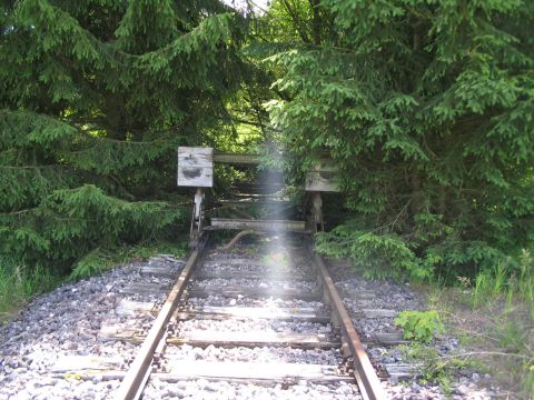 Einfahrt in den Bahnhof Oberheutal