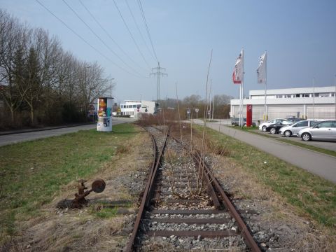 Abzweig ins Industriegebiet Betzingen