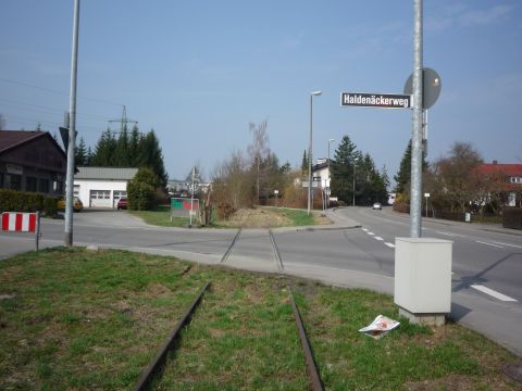 Bahn�bergang Halden�ckerweg