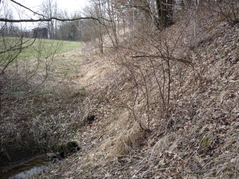 Bachdurchlass hinter dem Bahnhof M�hringen