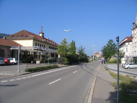 Bahn�bergang in Ebingen