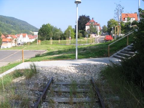 Bahn�bergang in Ebingen