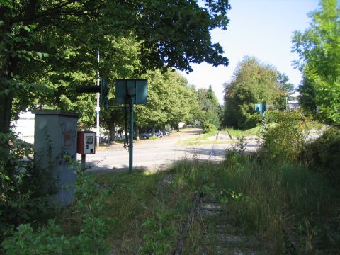 Bahn�bergang in Ebingen
