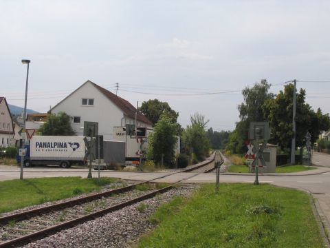 Bahn�bergang in Endingen