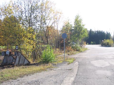 Bahn�bergang Firma Wochner