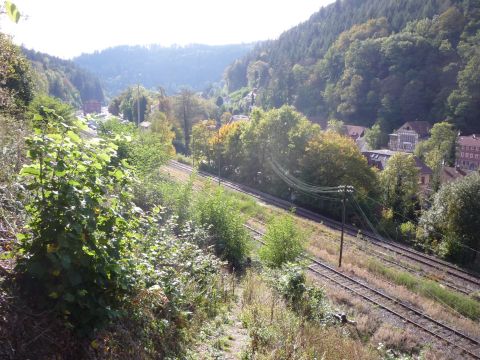 Zufahrt zum (alten) Bahnhof Calw