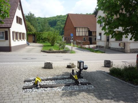 Bahn�bergang �ber die Kocherstra�e