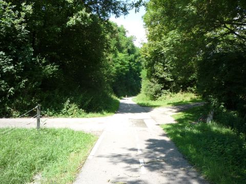 Bahn�bergang zwischen Haag und K�nzelsau