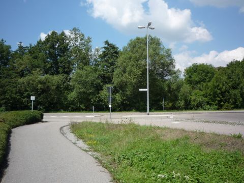 Bahn�bergang �ber die W�rzburger Stra�e