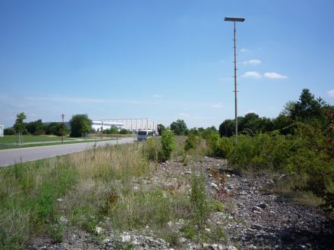 Bahn�bergang �ber die Stra�e Am Bahnhof