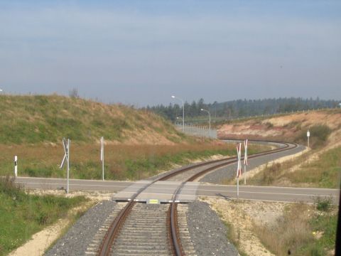 Neubaustrecke um das S�gewerk Wilburgstetten