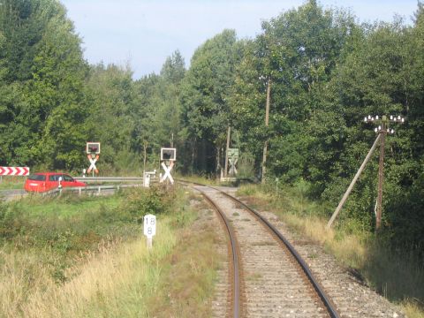 Bahn�bergang �ber die B25