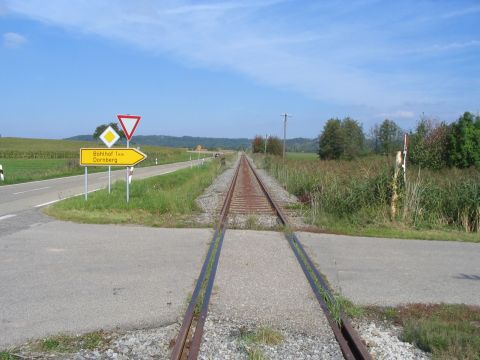 Bahn�bergang bei Dornberg