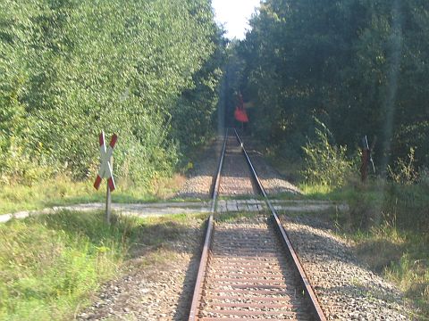 Bahn�bergang zwischen Schopfloch und Feuchtwangen