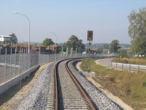 Neubaustrecke um das S�gewerk Wilburgstetten