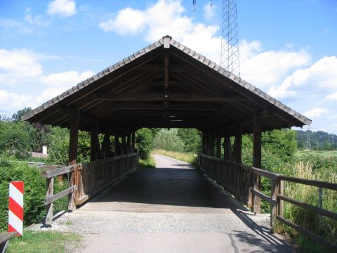 Br�cke �ber einen Graben der Schmutter