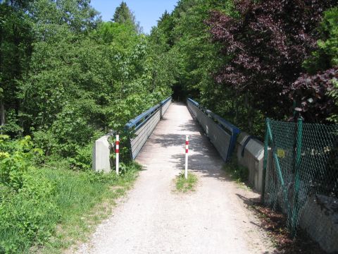 Br�cke �ber die Rottach und die Staatsstra�e nach Herrenwies