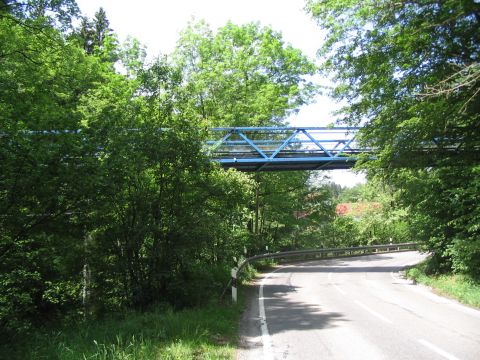 Br�cke �ber die Rottach und die Staatsstra�e nach Herrenwies