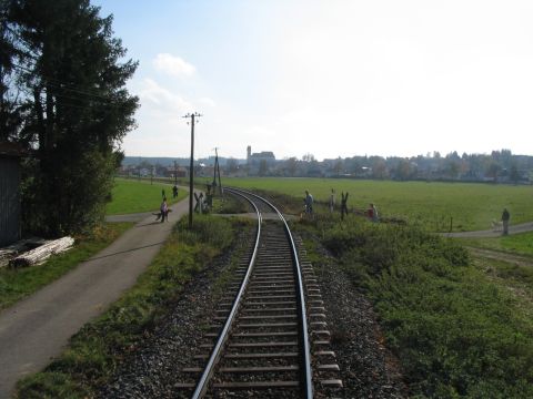 Bahn�bergang zwischen Asch-Leeder und Denklingen