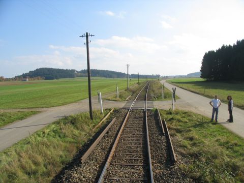 Bahn�bergang zwischen Denklingen und Kinsau