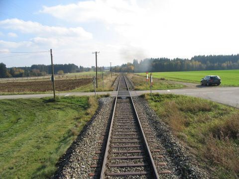 Bahn�bergang zwischen Denklingen und Kinsau