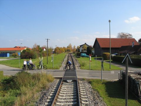Bahn�bergang in Denklingen