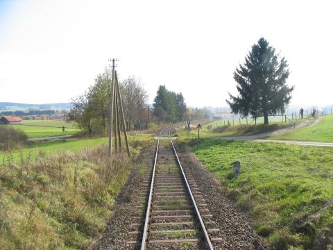 Bahn�bergang zwischen Kinsau und Hohenfurch