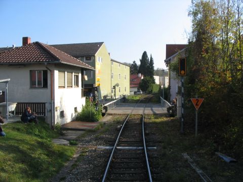 Bahn�bergang �ber die Katharinenstra�e